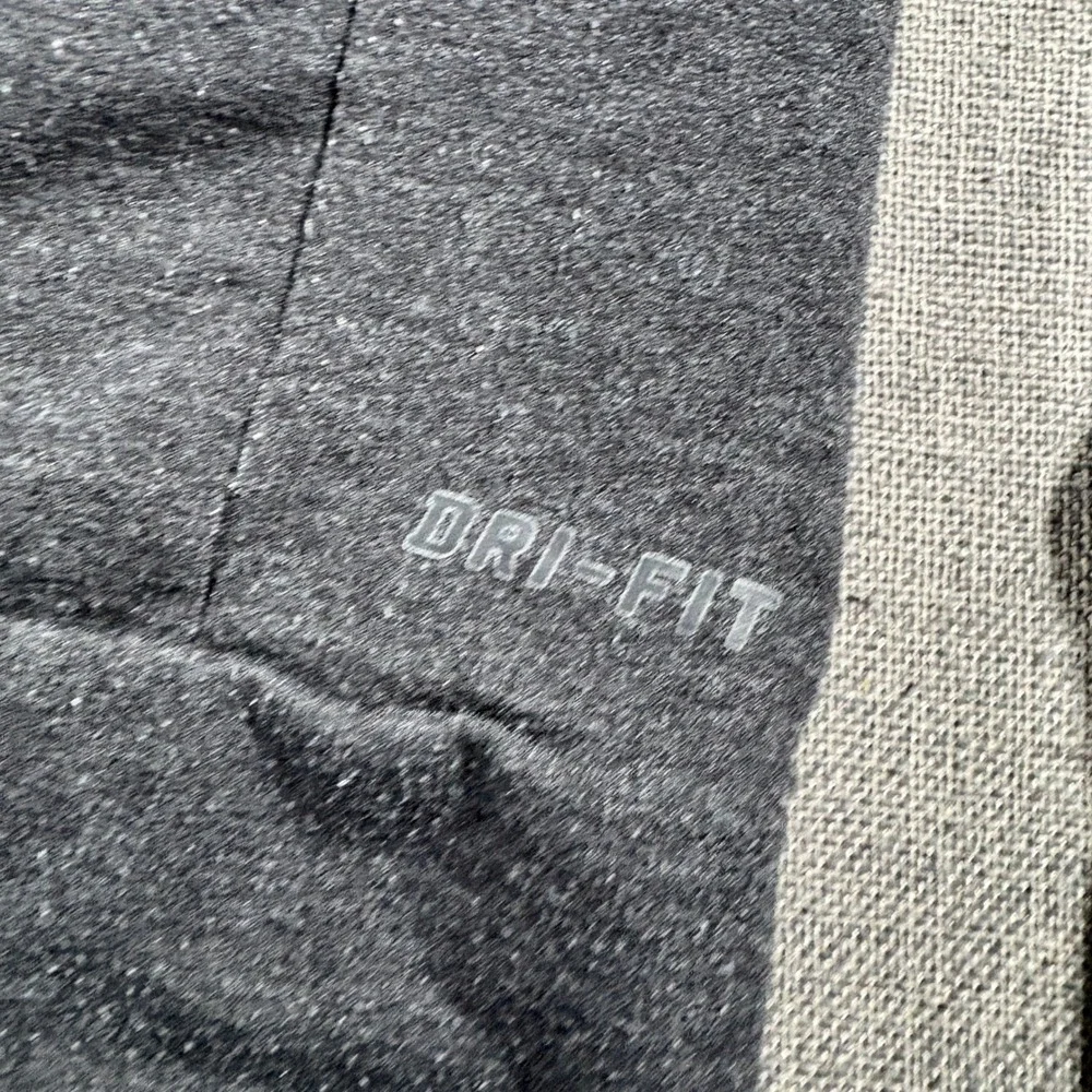 Nike Dri-FIT Full Zip Hoodie Mens Medium Grey Heather Pro Training Jacket